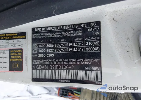 2018 Mercedes-Benz Gle 350 4Matic from USA, damaged, VIN 4JGDA5HB9JB010092